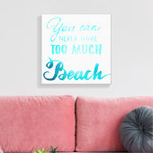 いくらビーチしても宜しい キャンバスプリント (インサイチュ (リビング))