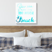 いくらビーチしても宜しい キャンバスプリント (インサイチュ (寝室))