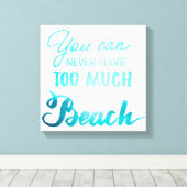 いくらビーチしても宜しい キャンバスプリント (インサイチュ (ウッドフロア))