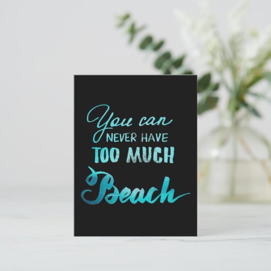 いくらビーチしても宜しい ポストカード (スタンド正面)