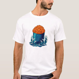 いくら軍艦巻き寿司の日本的な海洋アート Tシャツ