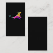 いぐカラフルあアートとかげの飼い主 名刺 (正面/裏面)
