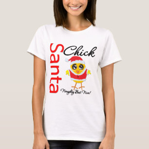 いけないしかしニースサンタのひよこ Tシャツ
