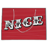 いけないですかニースのクリスマスのギフトバッグ ラージペーパーバッグ (正面)