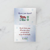 いけないですかニースのクリスマス シーズンカード (内部)