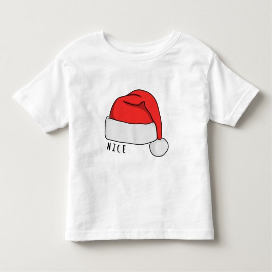 いけないですかニースの幼児のTシャツ-白 トドラーTシャツ (正面)