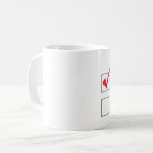 いけないですかニース コーヒーマグカップ (正面左)