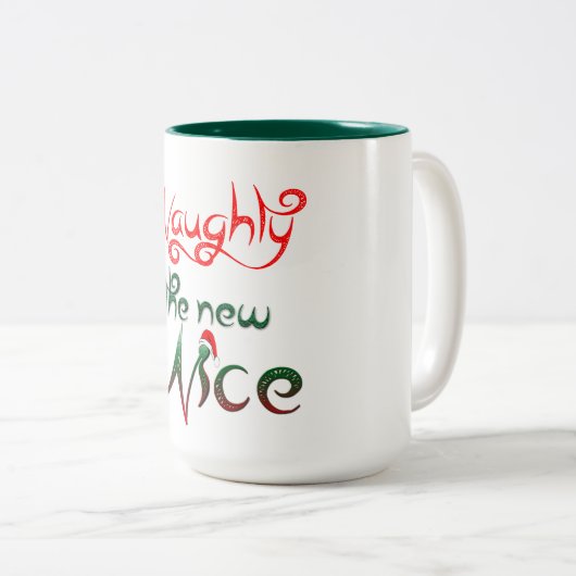 いけないです新しく素晴らしくおもしろいなコーヒー・マグのデザインは ツートーンマグカップ (正面右)
