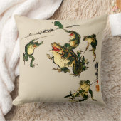 いけないカエル クッション (ブランケット)