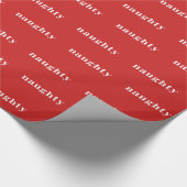 いけないクリスマスの包装紙(赤い) ラッピングペーパー (角)