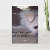 いけないクリスマスの子犬カード シーズンカード (裏面)