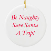 いけないクリスマス セラミックオーナメント (裏面)
