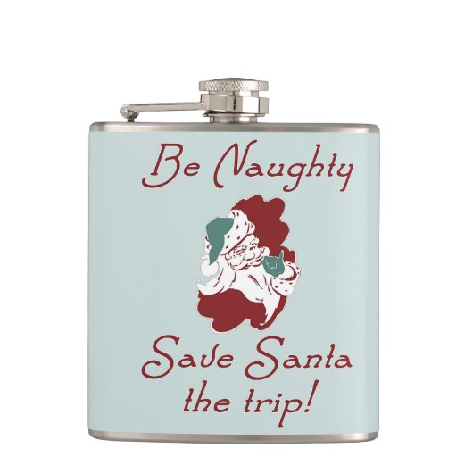 いけないサンタがあって下さい フラスク (正面)