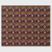 いけないタキシードの子猫のクリスマス ラッピングペーパー (フラット)