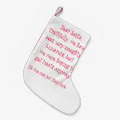 いけないトカゲ スモールクリスマスストッキング (正面 (吊り時))