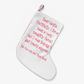 いけないフェレット スモールクリスマスストッキング (正面 (吊り時))