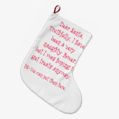 いけないボクサー ラージクリスマスストッキング (正面 (吊り時))