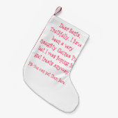 いけないモルモット スモールクリスマスストッキング (正面 (吊り時))