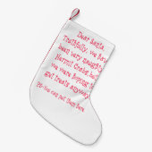 いけないヤドカリ スモールクリスマスストッキング (正面 (吊り時))