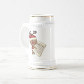 いけないルディのトナカイかNic ビールジョッキ (正面左)