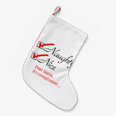 いけない及びニース スモールクリスマスストッキング (正面 (吊り時))