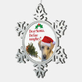 いけない実験室のピューターのオーナメント スノーフレークピューターオーナメント (右)