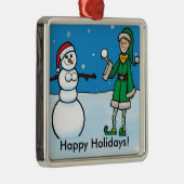 いけない小妖精や小人#1のオーナメント メタルオーナメント (右)