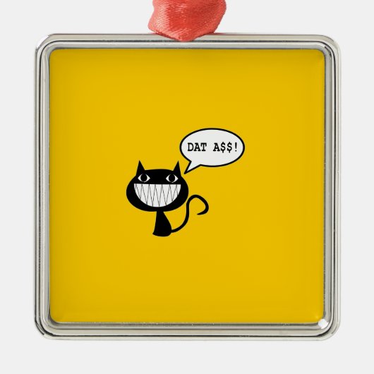 いけない猫 メタルオーナメント (正面)
