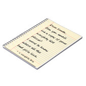 いけない男の子からのサンタの親愛な手紙 ノートブック (左側)