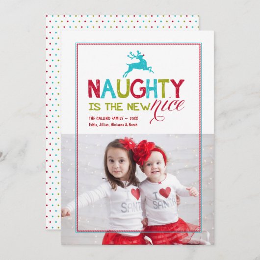 いけない2015年は新しいニースの|の休日の写真です シーズンカード (正面/裏面)