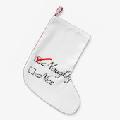 いけない スモールクリスマスストッキング (正面 (吊り時))