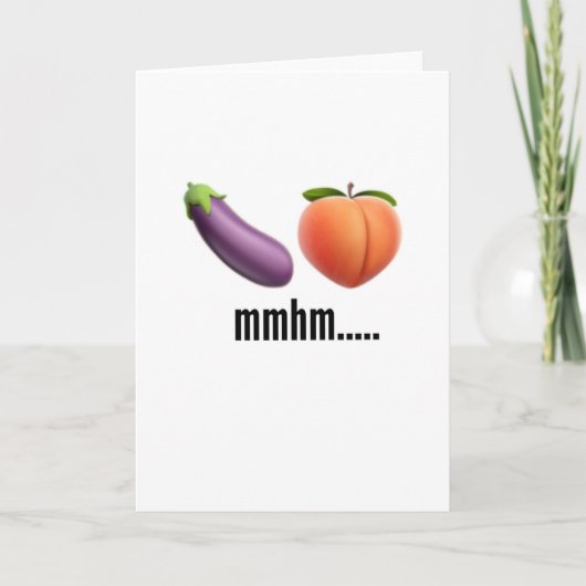 いけないemojiの誕生日のガールフレンドのボーイフレンド カード (正面)