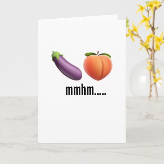 いけないemojiの誕生日のガールフレンドのボーイフレンド カード (黄色い花)