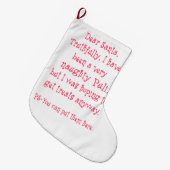 いけないPuli ラージクリスマスストッキング (正面 (吊り時))