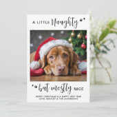 いけなおもしろいパーソナライズされた可愛い犬のペット写真 シーズンカード (スタンド正面)