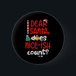 いけなおもしろい親愛Christmas Santa Does Nice-Ish C 缶バッジ<br><div class="desc">いけなおもしろい親愛Christmas Santaが素敵な数クリスマス</div>