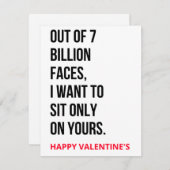 いけなおもしろいDirty Valentine's Day Gift & Card シーズンカード (正面/裏面)