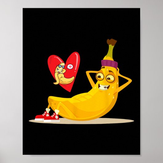 いけなおもしろいFruit Bananaが腰を下ろす ポスター (正面)