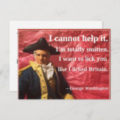 いけなく大統領のなバレンタイン: イギリスを舐めること シーズンポストカード (正面/裏面)