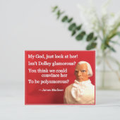 いけなく大統領のなバレンタイン: ジェームスおよびDolley シーズンポストカード (スタンド正面)