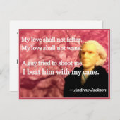 いけなく大統領のなバレンタイン: ジャクソンの杖 シーズンポストカード (正面/裏面)