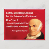 いけなく大統領のなバレンタイン: モンロー宣言 シーズンポストカード (正面)