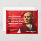 いけなく大統領のなバレンタイン: 決して再婚しないで下さい シーズンポストカード (正面/裏面)