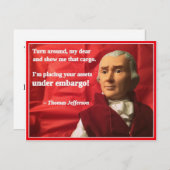 いけなく大統領のなバレンタイン: 輸出禁止 シーズンポストカード (正面/裏面)