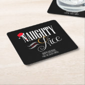 いけなく、ニースの休日のパーティ スクエアペーパーコースター (アングル)