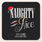 いけなく、ニースの休日のパーティ スクエアペーパーコースター (正面)