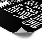 いけなクリスマスことわざダーティ雪だるま漫画Ugl ポスター (角)