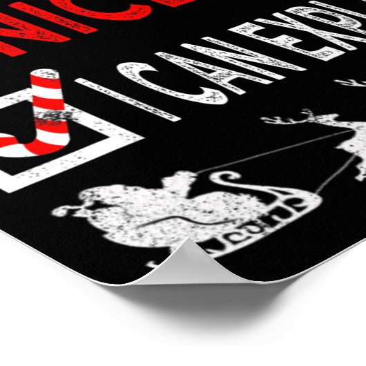 いけなクリスマスのパジャマを説明しようおもしろい ポスター (角)