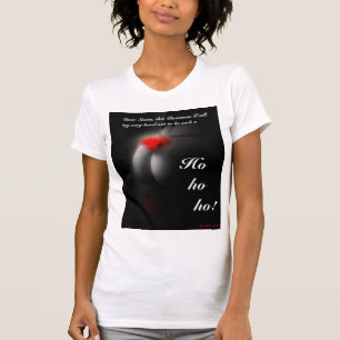 いけなクリスマスサンタジョークレディースTシャツ Tシャツ
