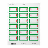 いけなクリスマス小妖精や小人 ラベル (フルシート)